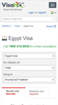 Mobile Screenshot of egypt.visahq.in