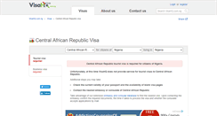 Desktop Screenshot of central-african-republic.visahq.com.ng