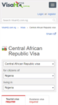Mobile Screenshot of central-african-republic.visahq.com.ng