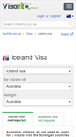 Mobile Screenshot of iceland.visahq.com.au