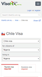 Mobile Screenshot of chile.visahq.com.ng