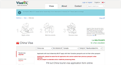Desktop Screenshot of china.visahq.ca
