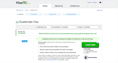 Desktop Screenshot of guatemala.visahq.com.au