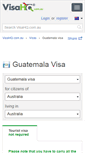 Mobile Screenshot of guatemala.visahq.com.au