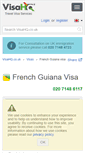 Mobile Screenshot of french-guiana.visahq.co.uk