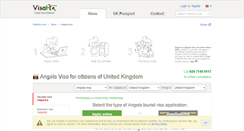 Desktop Screenshot of angola.visahq.co.uk