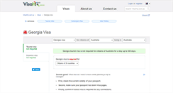 Desktop Screenshot of georgia.visahq.com.au