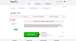 Desktop Screenshot of niger.visahq.com.au
